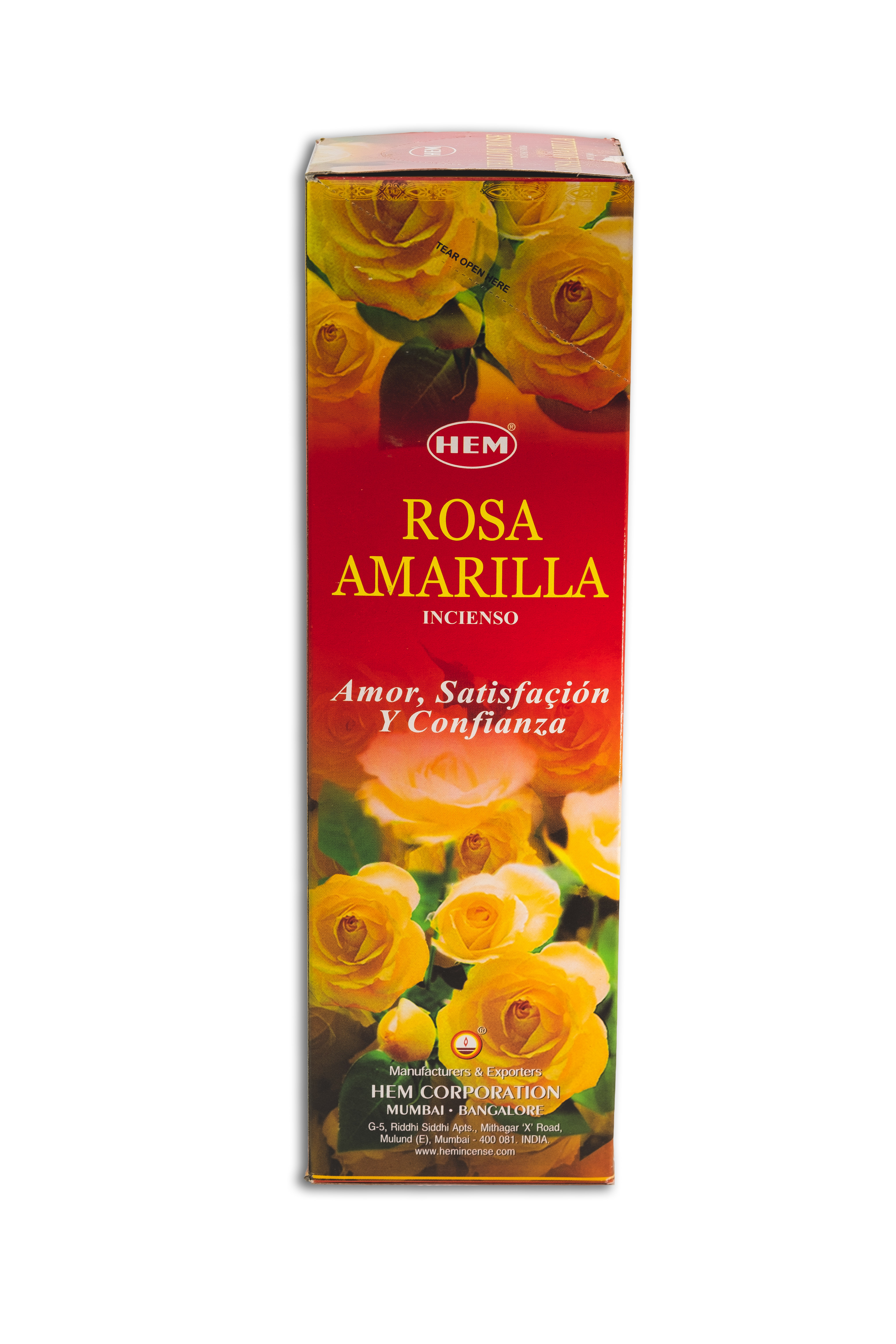 Palitos de incienso natural English Rose 0.88 oz